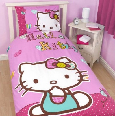 Hello Kitty Folk Single Duvet Cover Set