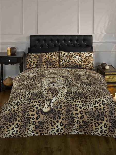 Zebra Bedding HomeSpace Direct   Prowlingleopardduvet M1 