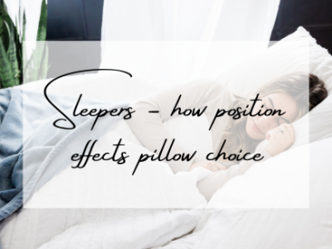 how sleeping position effect the choice of pillow