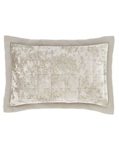 Catherine Lansfield Crushed Velvet Pillowshams Pair - Natural