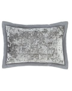 Catherine Lansfield Crushed Velvet Pillowshams Pair - Silver