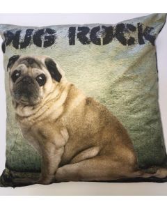 Pugsy Square Cushion Cover 