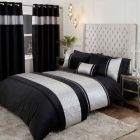 Capri Bedding Set - Black/Silver