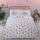 Cherry Much Duvet Cover Set - Red