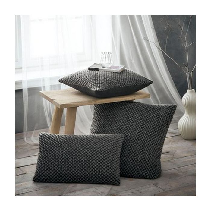 Palazzo Filled Bobble Boudoir Cushion Grey Portfolio