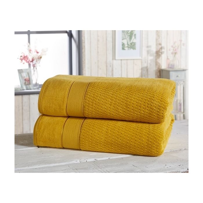 Royal Velvet 2 Piece Bath Towel Bale Ochre